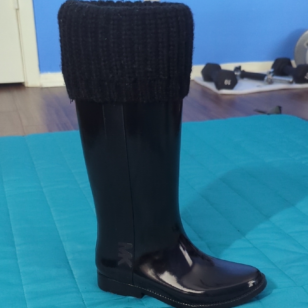 MICHAEL KORS Black Women's Rain Boots
